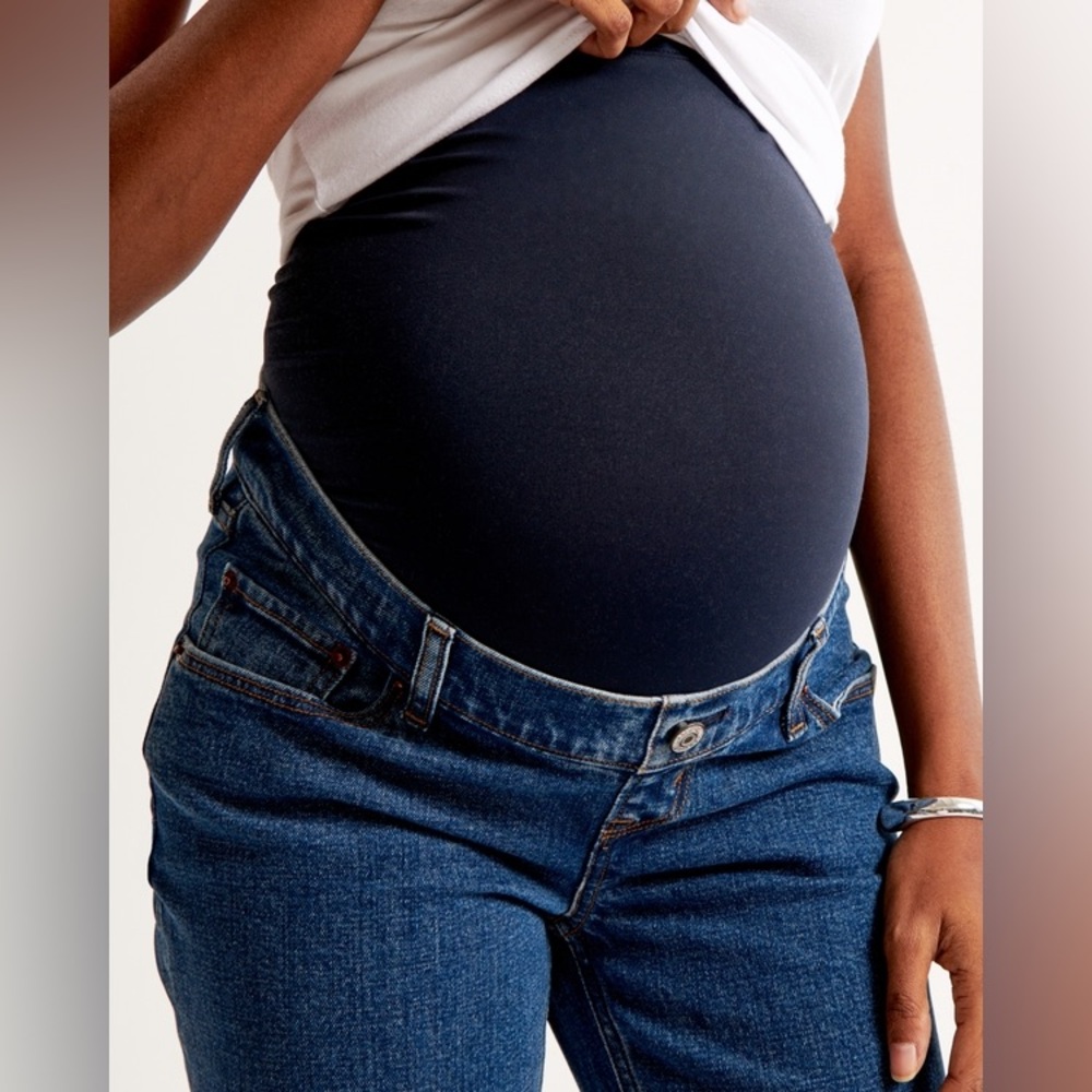 Abercrombie and fitch the ankle straight leg maternity jeans size 28/L - Picture 5 of 10